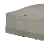 Easygoing Covers Weekend Water-Resistant Outdoor Square Table & Chair Cover with Integrated Easygoing Covers, 90 x 90 x 32 Inch, Moon Rock image 3