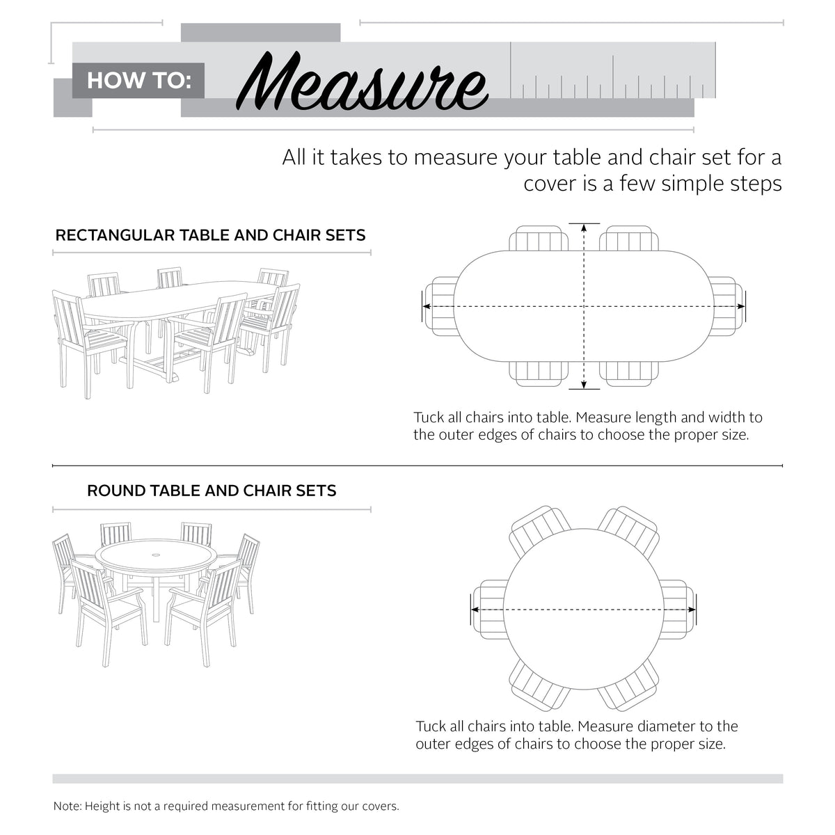 Easygoing Covers Water-Resistant 108 Inch Easy Fold Rectangle/Oval Table & Chairs Cover, Monument Grey image 13