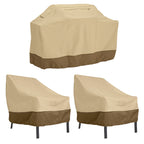 Easygoing Covers Water-Resistant 64 Inch BBQ Grill Cover and 38 Inch Patio Lounge Chair Cover Bundle image 1