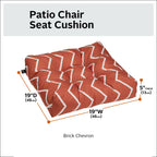 Easygoing Covers Patio Seat Cushion, 2 Pack, 19"W image 79