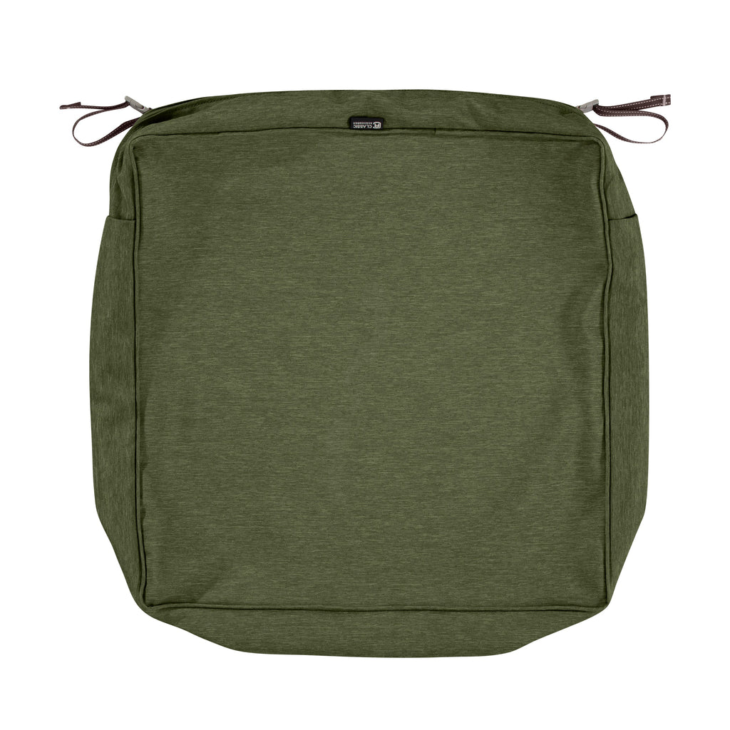Easygoing Covers Fade-Resistant Water-Resistant 5 Inch Thick Square Patio Dining Seat Cushion Cover image 1