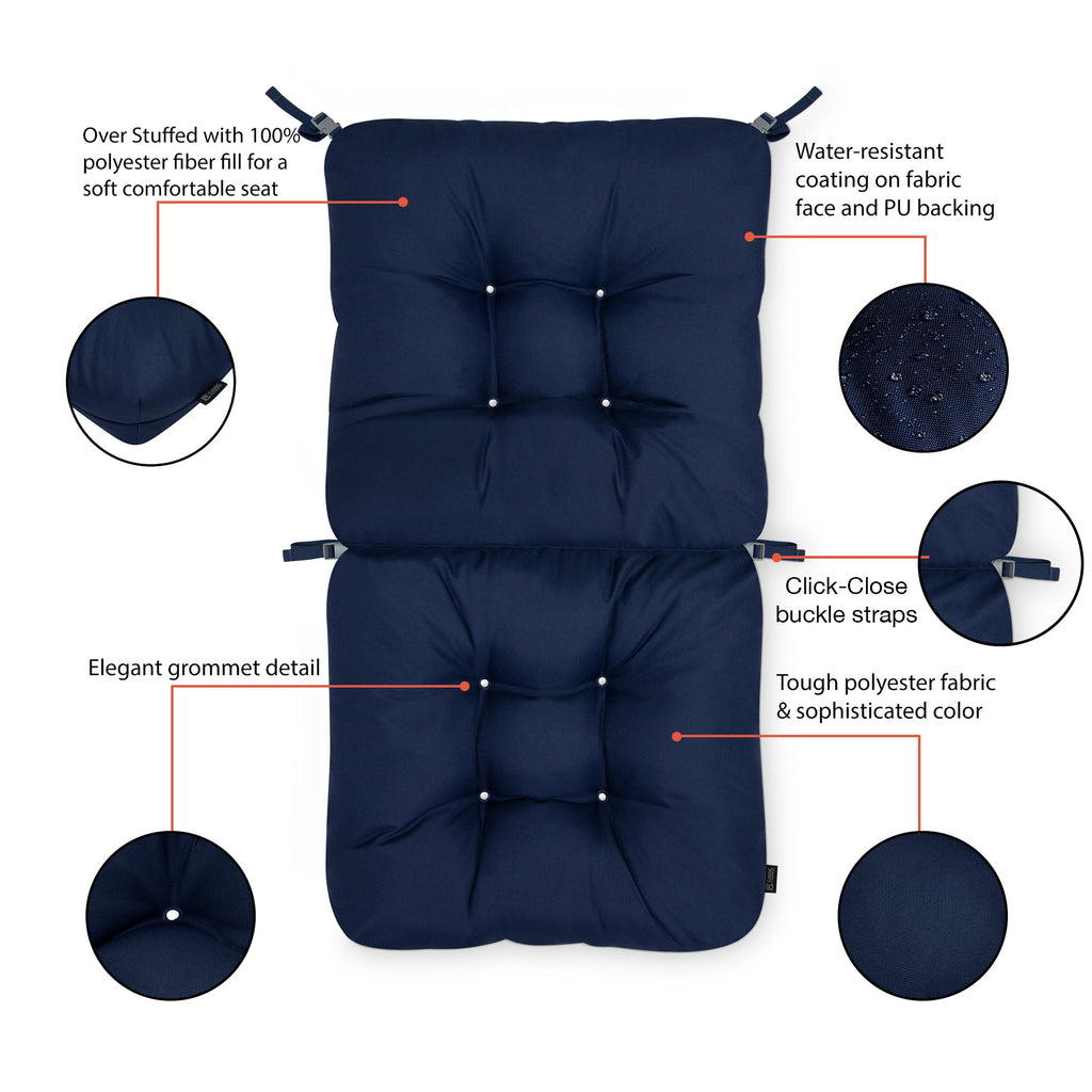 Easygoing Covers Patio Chair Cushion 21”W x 19”D (seat) x 22.5”H (back) image 8
