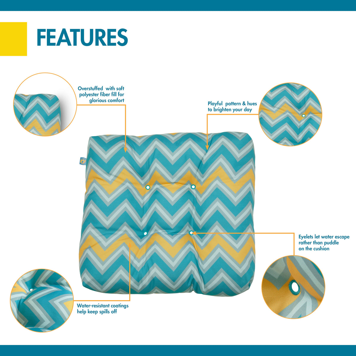 Easygoing Covers All-Weather Indoor/Outdoor Seat Cushion image 77