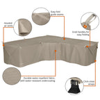 Easygoing Covers Weatherproof Outdoor Sectional Cover image 7