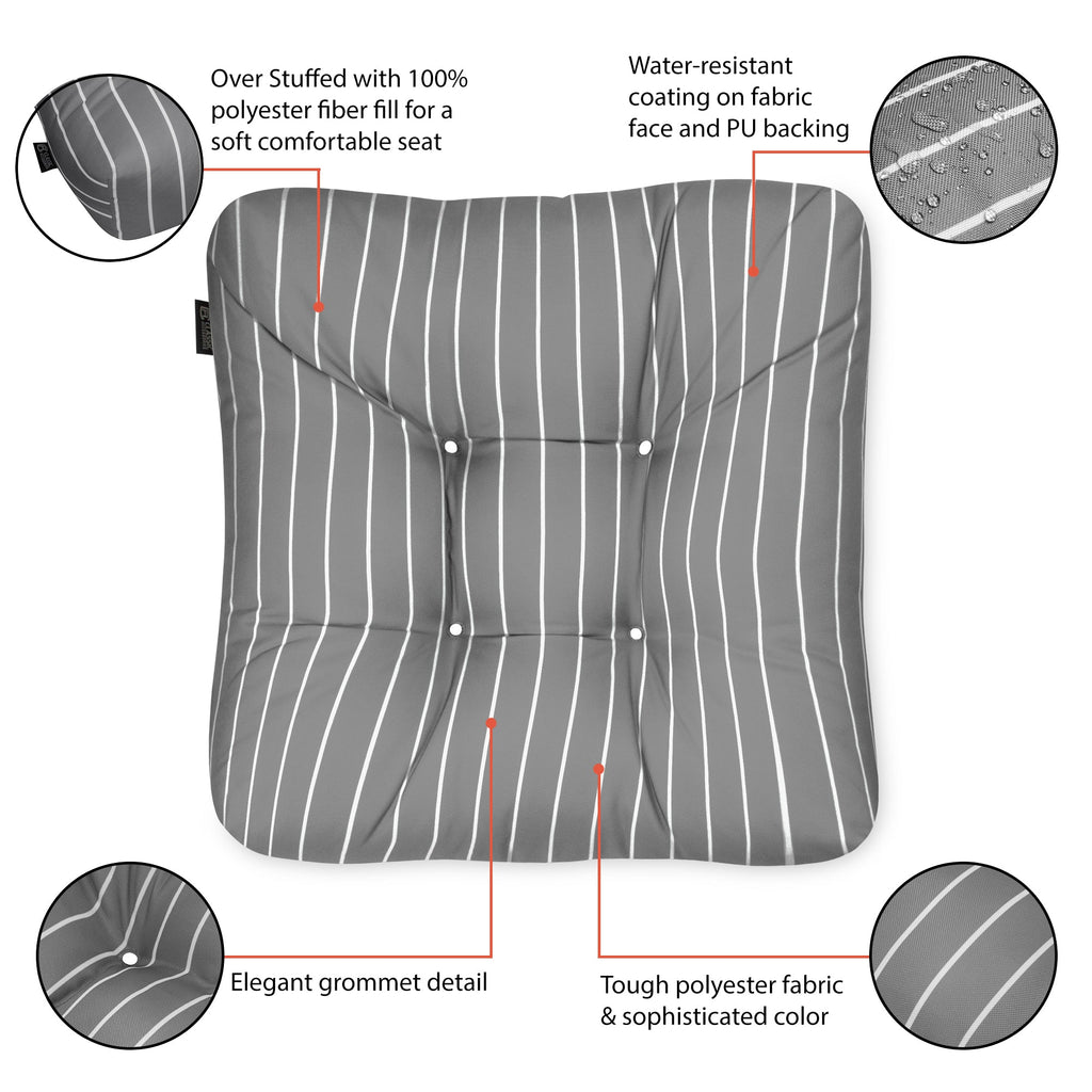 Easygoing Covers Patio Seat Cushion, 2 Pack, 19"W image 125