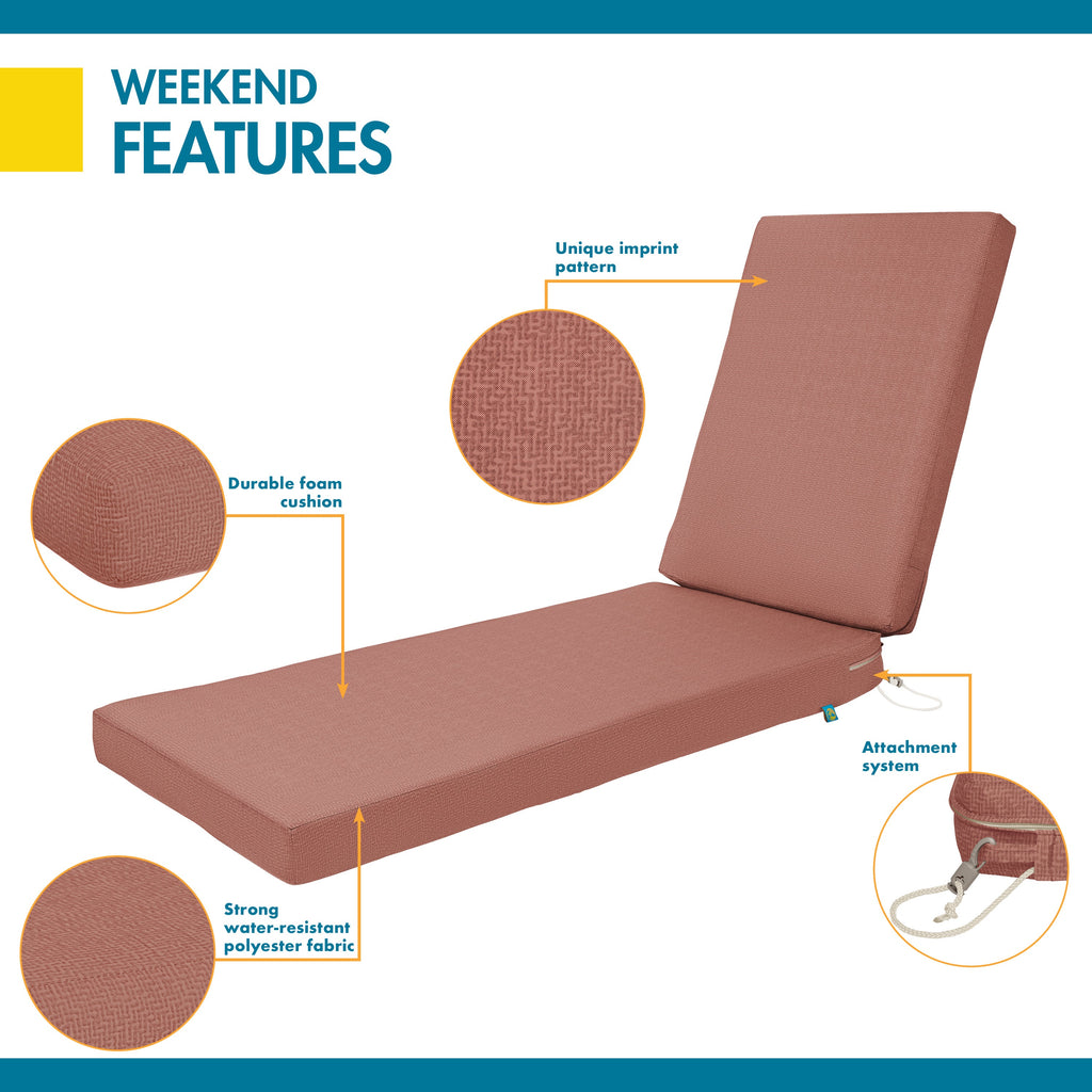 Easygoing Covers All-Weather Outdoor Chaise Cushion image 20