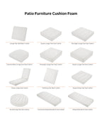 Easygoing Covers Patio Lounge Chair Pillow Back Cushion Foam image 12