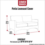 Easygoing Covers Loveseat Cover, 58 x 33 x 32 Inch image 3