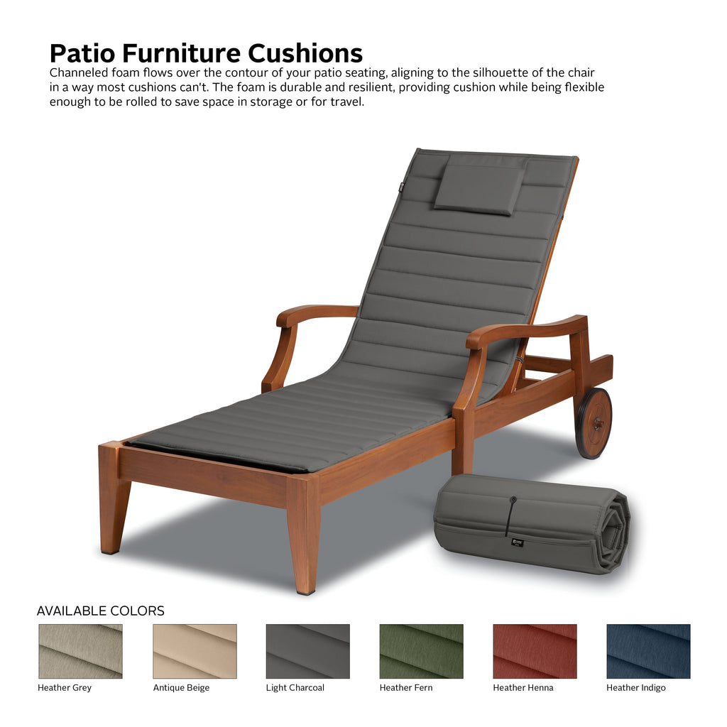 Easygoing Covers Water-Resistant Chaise Lounge Cushion image 57
