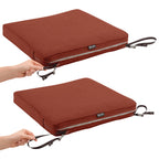 Easygoing Covers Fade-Resistant Water-Resistant Square Patio Dining Seat Cushion Cover image 102