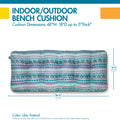 Easygoing Covers Water-Resistant Indoor/Outdoor Bench Cushion, 48 x 18 x 5 Inch image 8