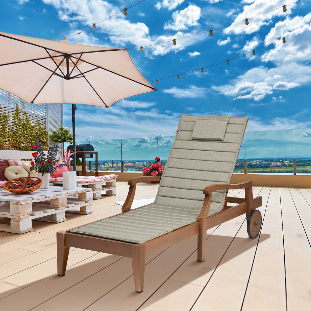 Easygoing Covers Water-Resistant Chaise Lounge Cushion image 3