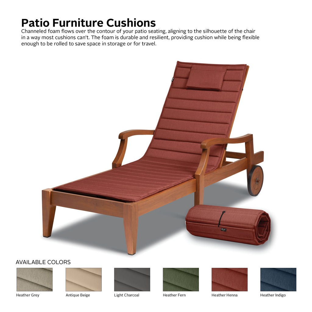 Easygoing Covers Water-Resistant Chaise Lounge Cushion image 32