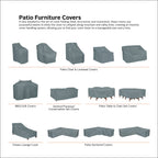 Easygoing Covers Weatherproof Outdoor Sectional Cover image 30