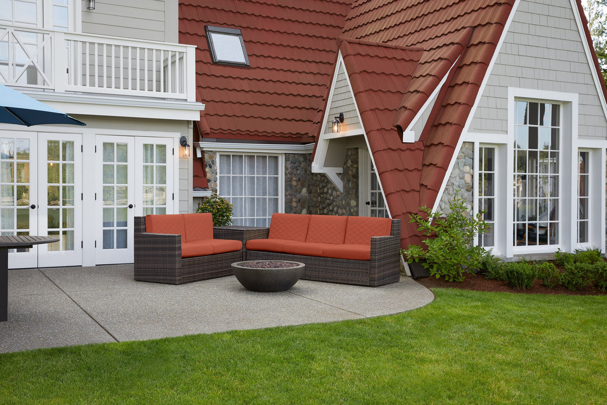 Easygoing Covers Fade-Resistant Water-Resistant Wide Back Patio Quilted Lounge Cushion image 30