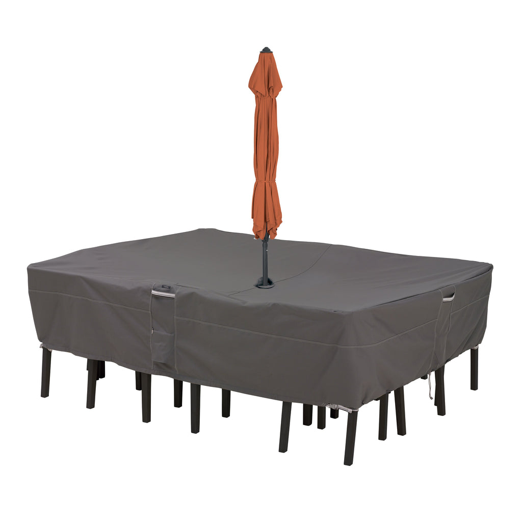 Easygoing Covers Water-Resistant Patio Table & Chair Set Cover with Umbrella Hole image 1