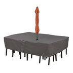Easygoing Covers Water-Resistant Patio Table & Chair Set Cover with Umbrella Hole image 1