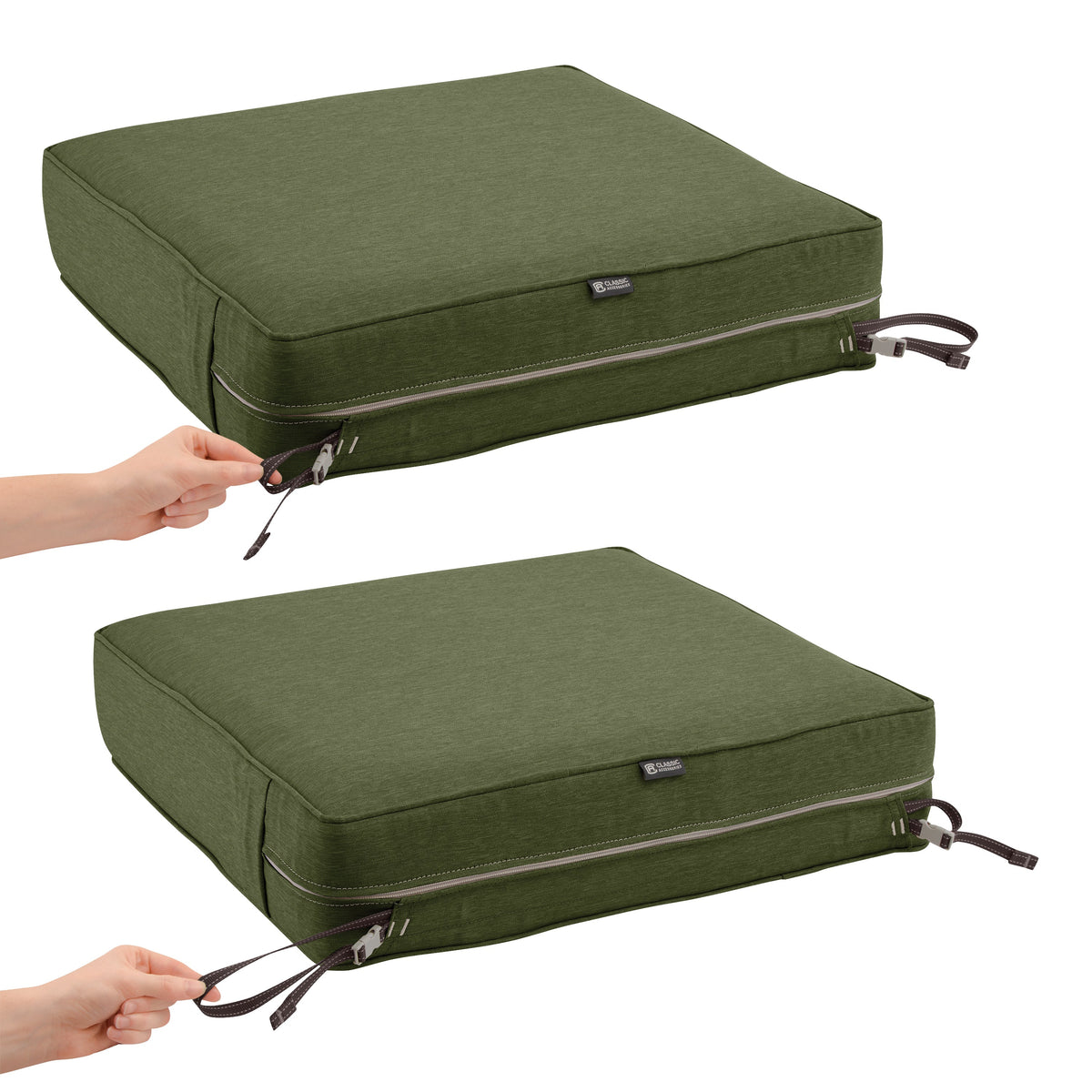 Easygoing Covers Fade-Resistant Water-Resistant Rectangular Patio Lounge Seat Cushion Cover image 142