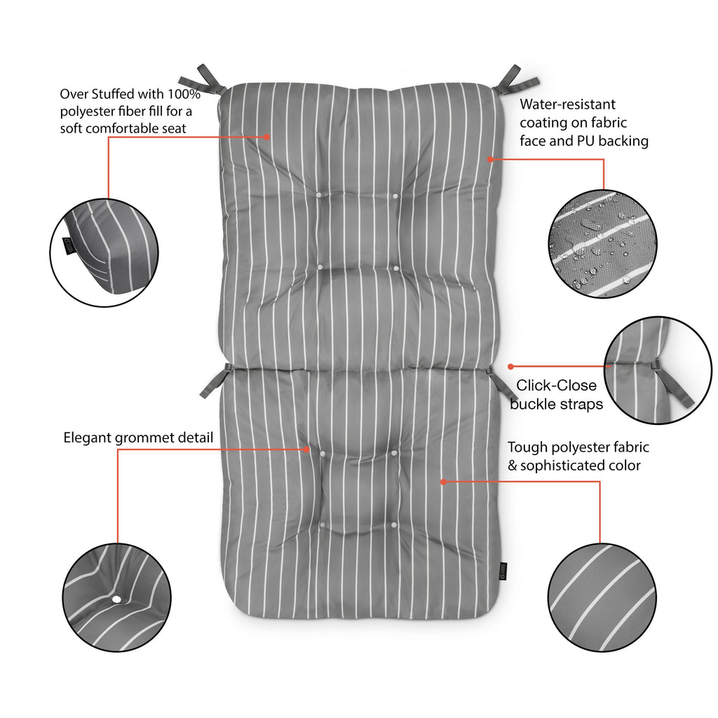 Easygoing Covers Patio Chair Cushion 21”W x 19”D (seat) x 22.5”H (back) image 45