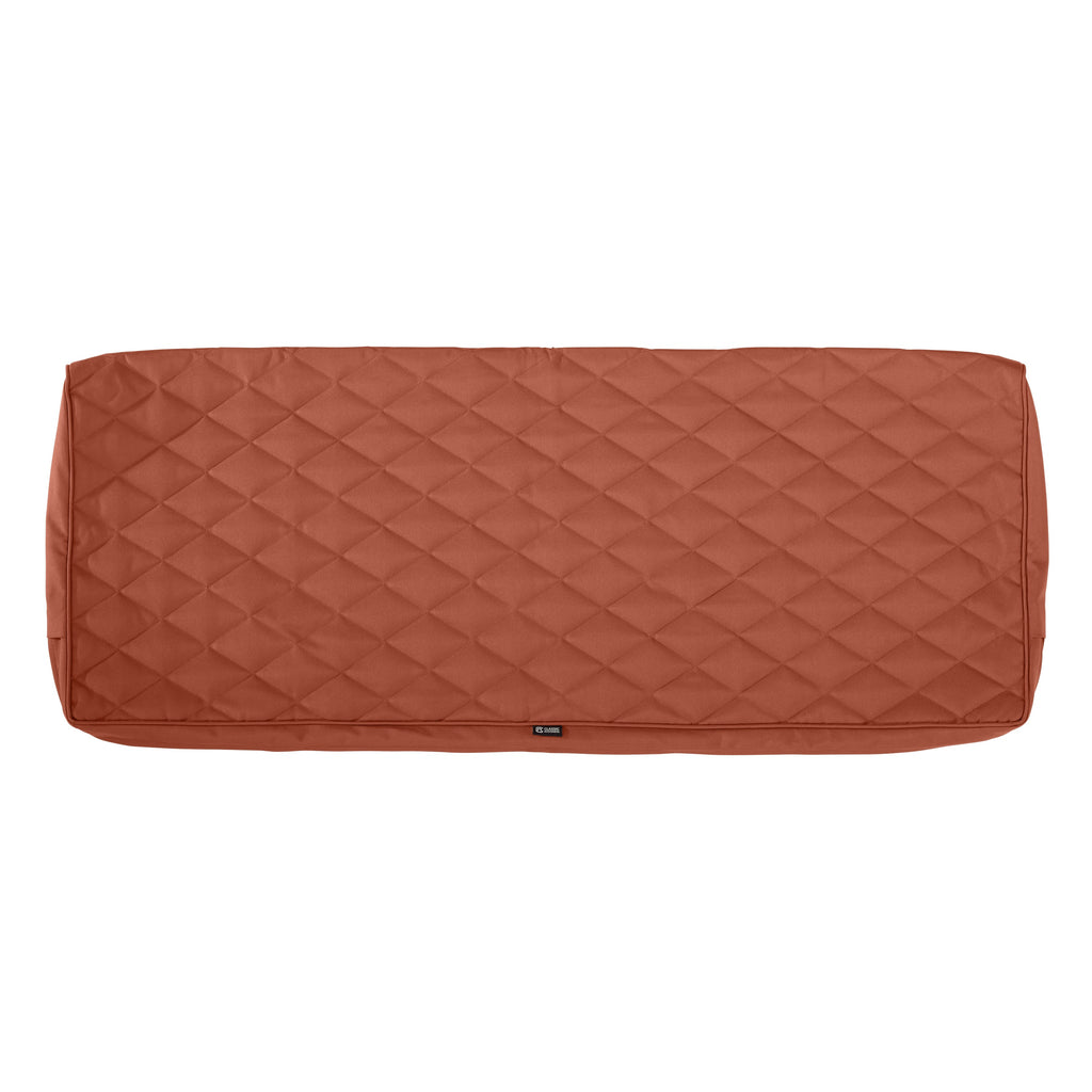 Easygoing Covers Fade-Resistant Water-Resistant Patio Bench/Settee Quilted Cushion Cover image 1