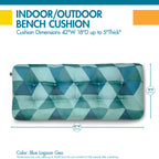 Easygoing Covers Water-Resistant Indoor/Outdoor Bench Cushion, 48 x 18 x 5 Inch image 20