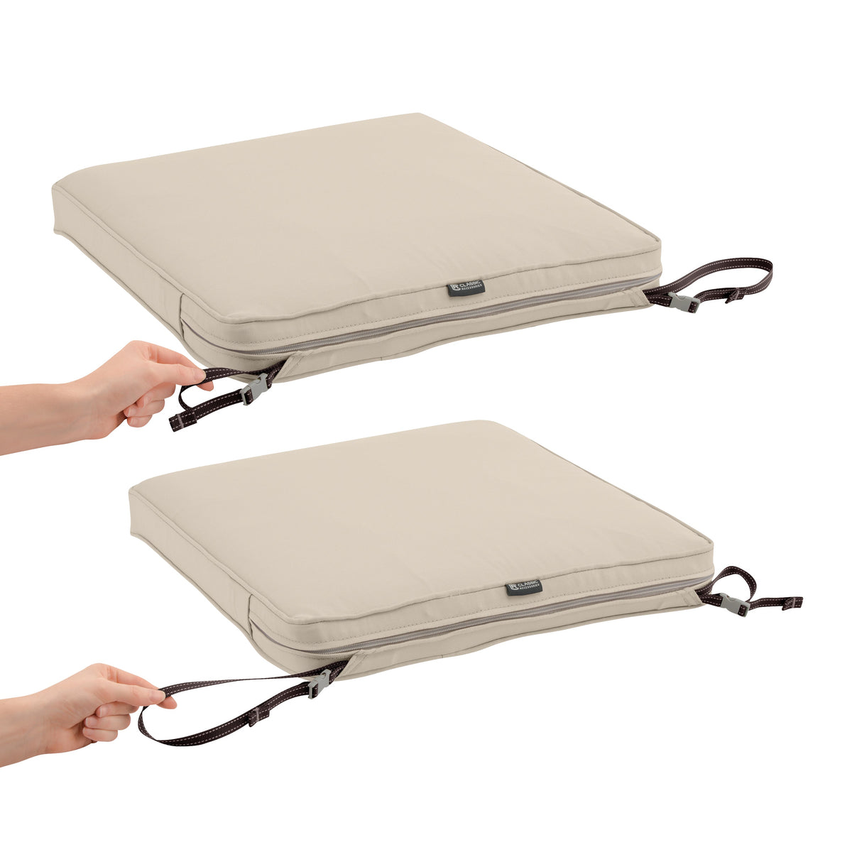 Easygoing Covers Fade-Resistant Water-Resistant Square Patio Dining Seat Cushion Cover image 141