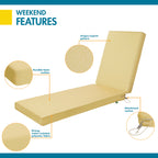Easygoing Covers All-Weather Outdoor Chaise Cushion image 5