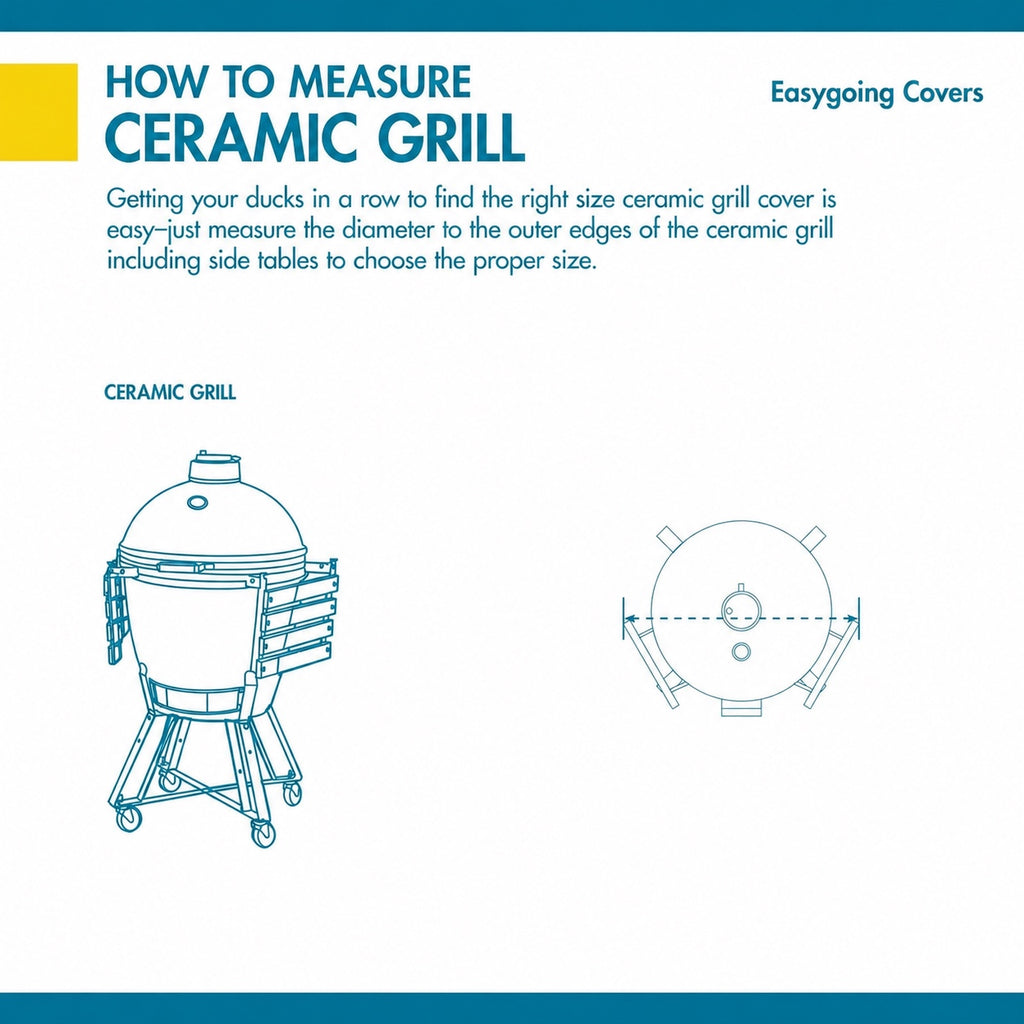 Easygoing Covers Ultimate Waterproof Kamado Ceramic BBQ Grill Cover, 30 Inch image 2