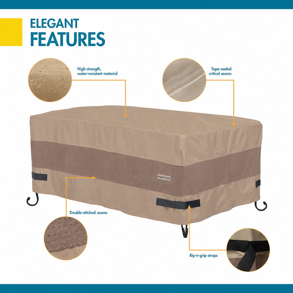 Easygoing Covers Elegant Waterproof Outdoor Fire Pit Cover image 3