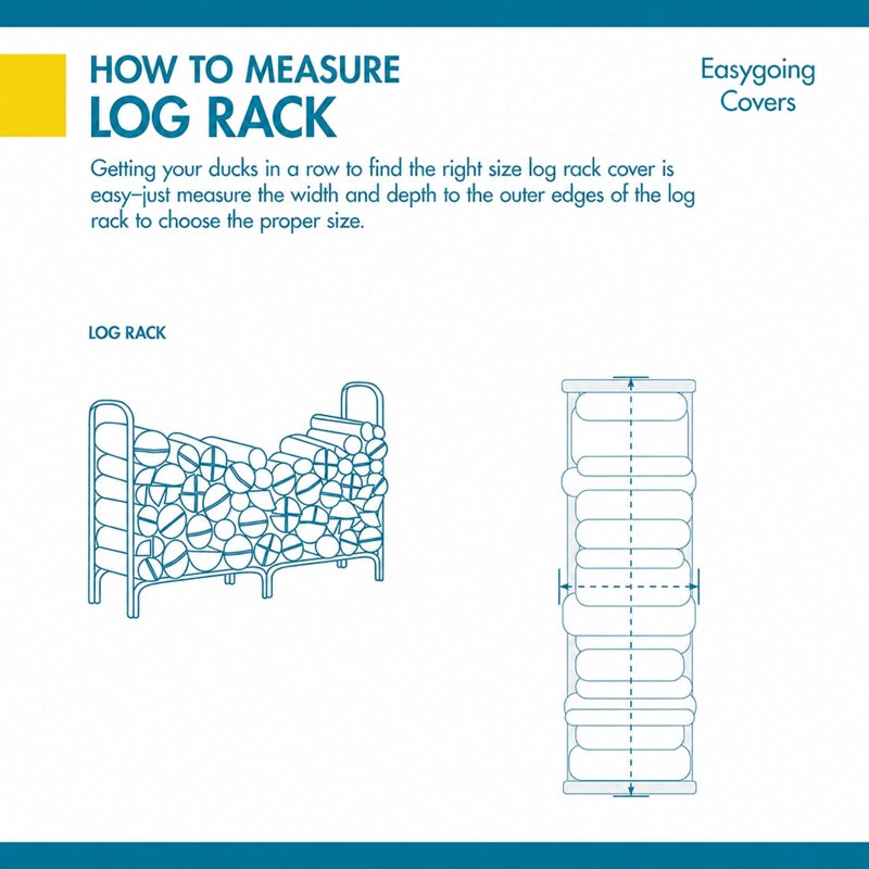 Easygoing Covers Ultimate Waterproof Log Rack Cover, 98 Inch image 2