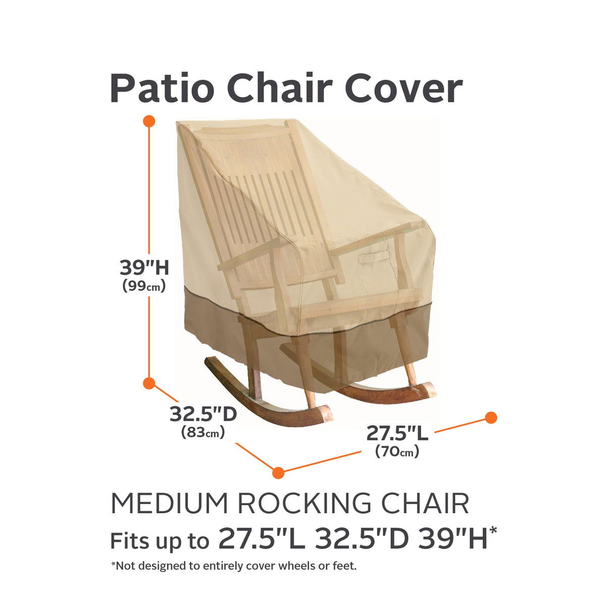 Easygoing Covers Water-Resistant Rocking Chair Cover image 3