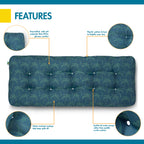 Easygoing Covers Water-Resistant Indoor/Outdoor Bench Cushion, 48 x 18 x 5 Inch image 4