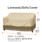 Easygoing Covers Water-Resistant Deep Seated Patio Sofa/Loveseat Cover image 3