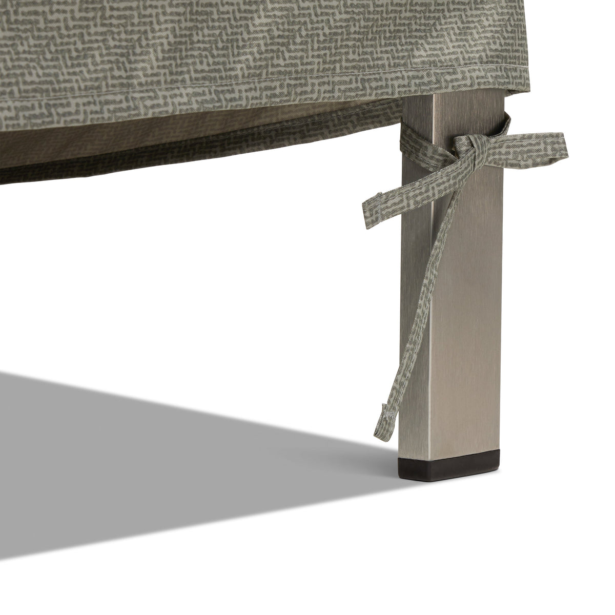 Easygoing Covers Weekend Water-Resistant Outdoor Square Table & Chair Cover with Integrated Easygoing Covers, 90 x 90 x 32 Inch, Moon Rock image 7