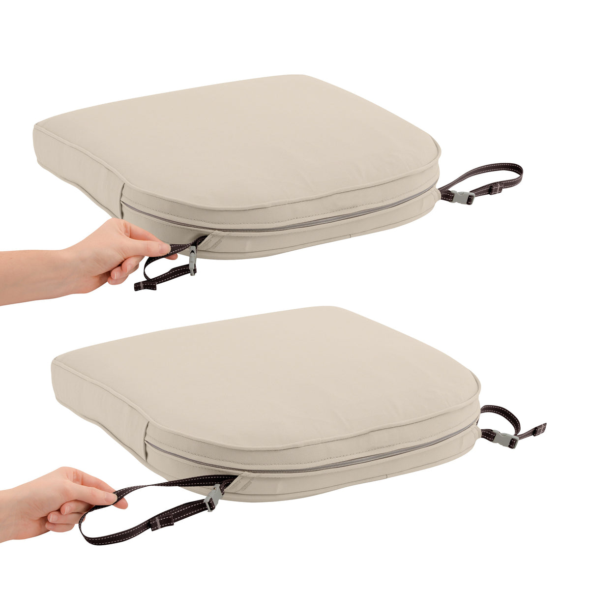 Easygoing Covers Fade-Resistant Water-Resistant Rectangle Patio Dining Seat Cushion Cover image 68