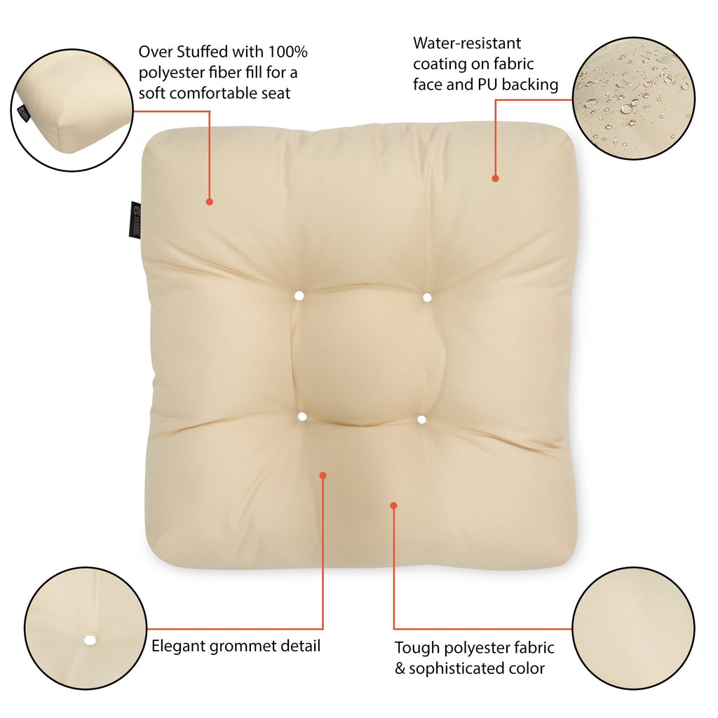 Easygoing Covers Patio Seat Cushion, 2 Pack, 19"W image 16