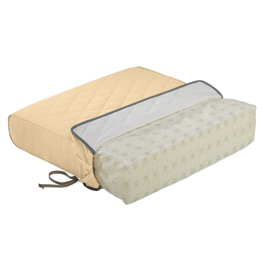 Easygoing Covers Fade-Resistant Water-Resistant Wide Back Patio Quilted Lounge Cushion image 10