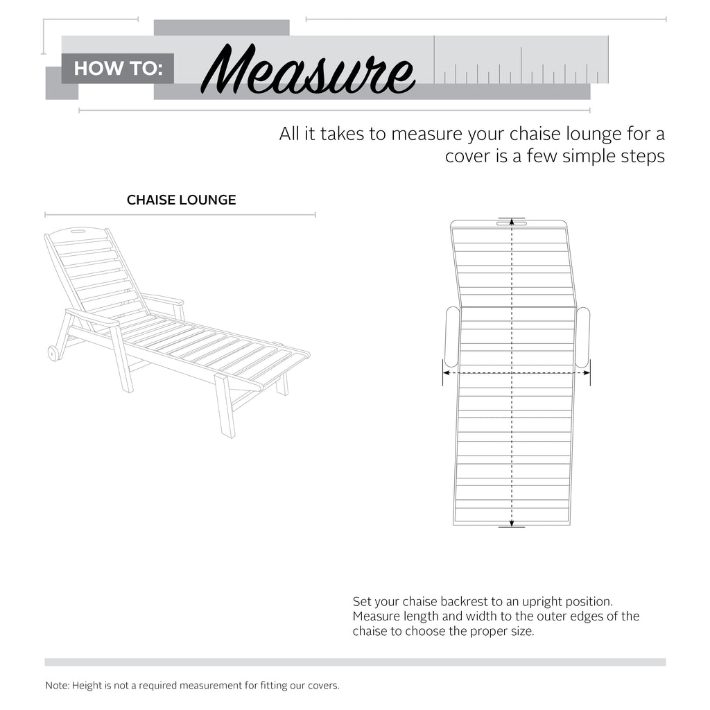 Easygoing Covers Water-Resistant 65 Inch Steamer Patio Chaise/Deck Chair Cover image 12