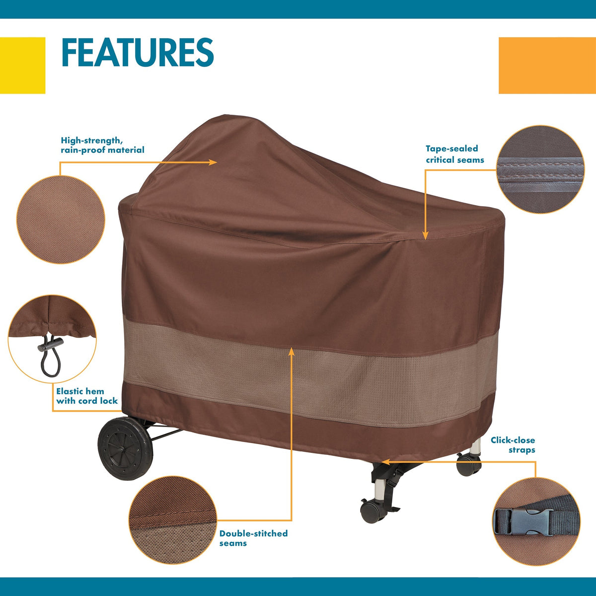 Easygoing Covers Ultimate Waterproof Weber® Performer Grill Cover image 2