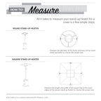 Water-Resistant 34 Inch Round Stand-Up Patio Heater Cover image 2