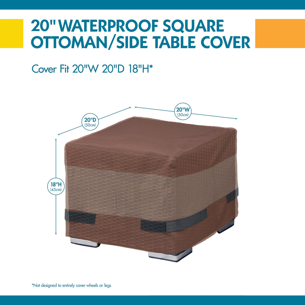 Easygoing Covers Ultimate Waterproof Ottoman/Side Table Cover image 11