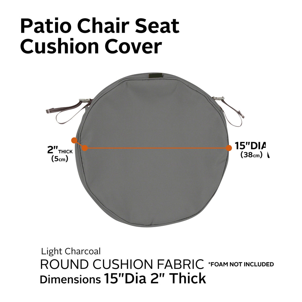 Easygoing Covers Fade-Resistant Water-Resistant Patio Chair Seat Cushion Cover image 109