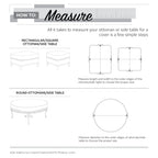 Easygoing Covers Water-Resistant Round Ottoman/Coffee Table Cover image 12
