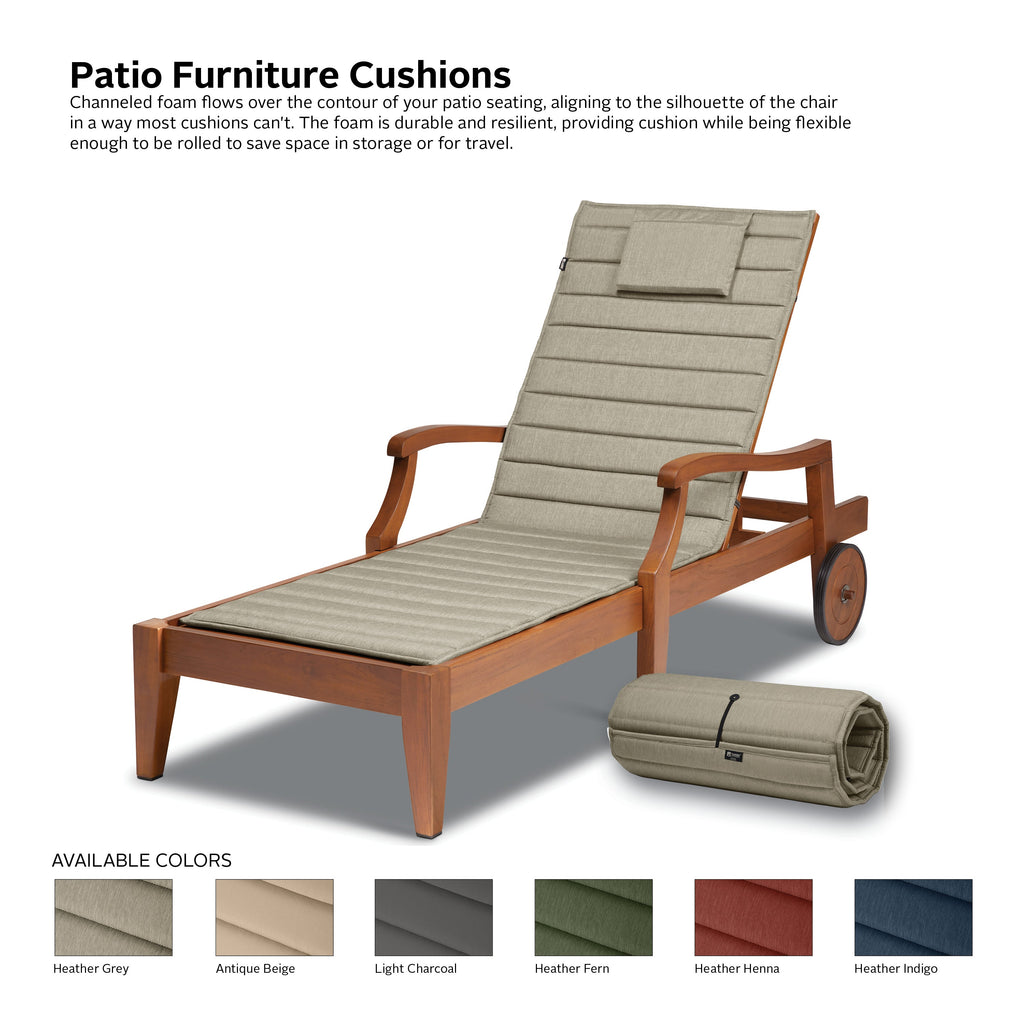 Easygoing Covers Water-Resistant Chaise Lounge Cushion image 21