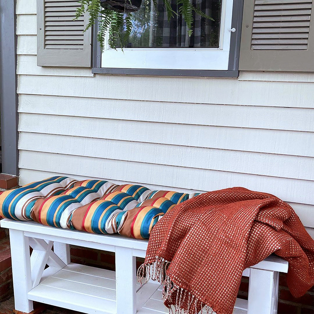 Easygoing Covers Indoor/Outdoor Reversible Throw Blanket, 66 x 59 Inch image 8