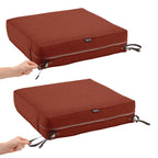 Easygoing Covers Fade-Resistant Water-Resistant Rectangular Patio Lounge Seat Cushion Cover image 127