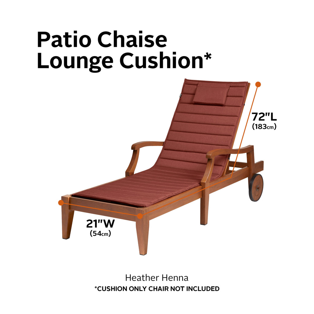 Easygoing Covers Water-Resistant Chaise Lounge Cushion image 62