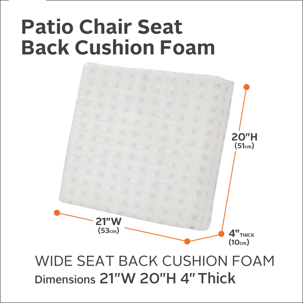 Easygoing Covers 4 Inch Thick Patio Lounge Back Cushion Foam image 6