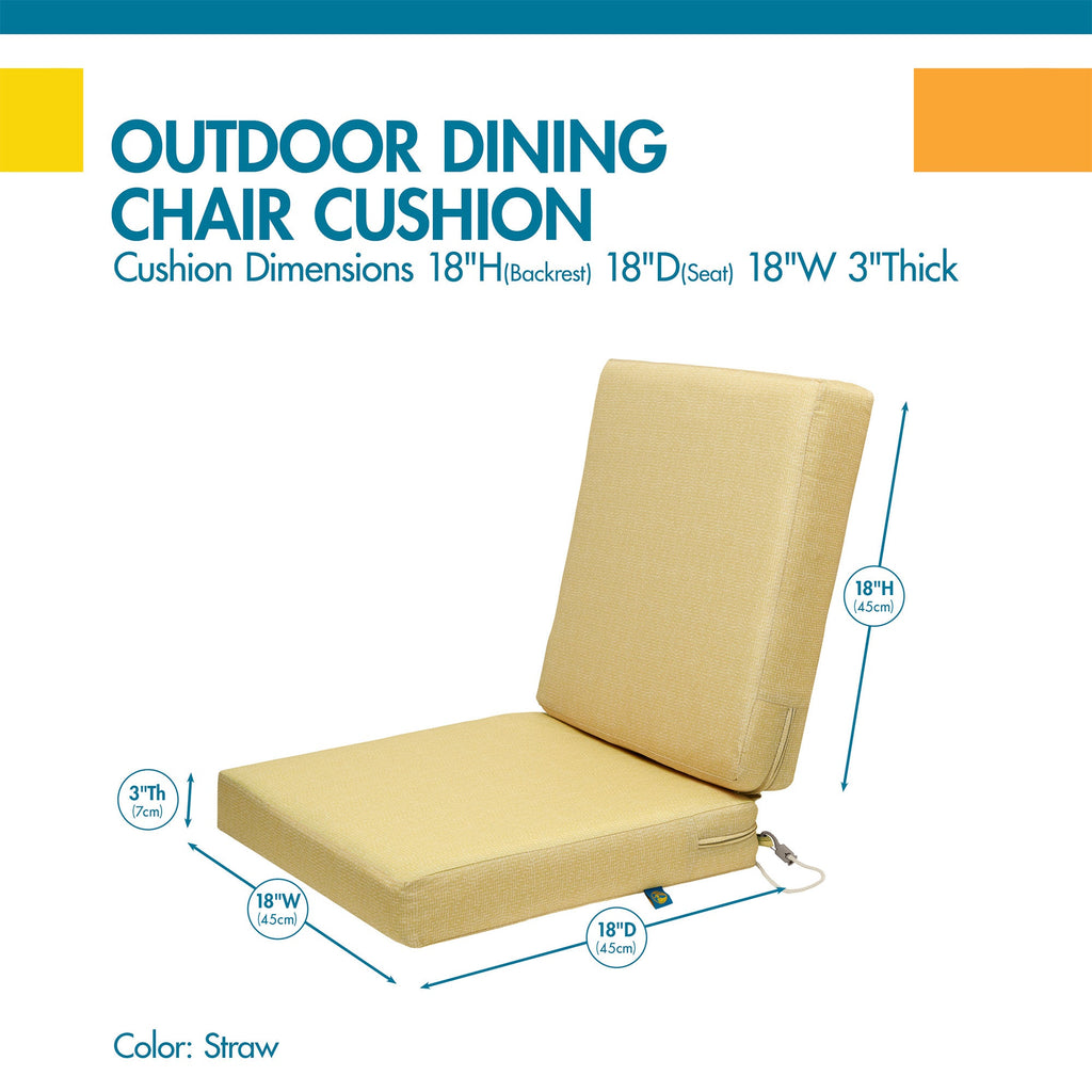 Easygoing Covers All-Weather Outdoor Dining Chair Cushions image 15