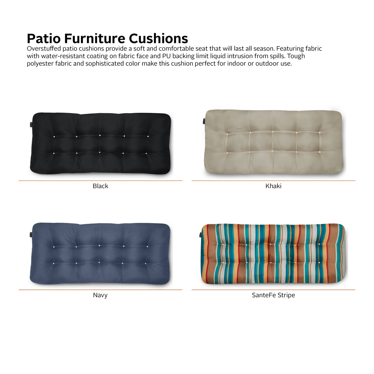 Easygoing Covers Patio Bench Cushion, 54”W image 128